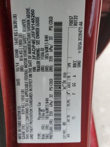 2015 FORD FIESTA SE - 3FADP4EJ5FM148260