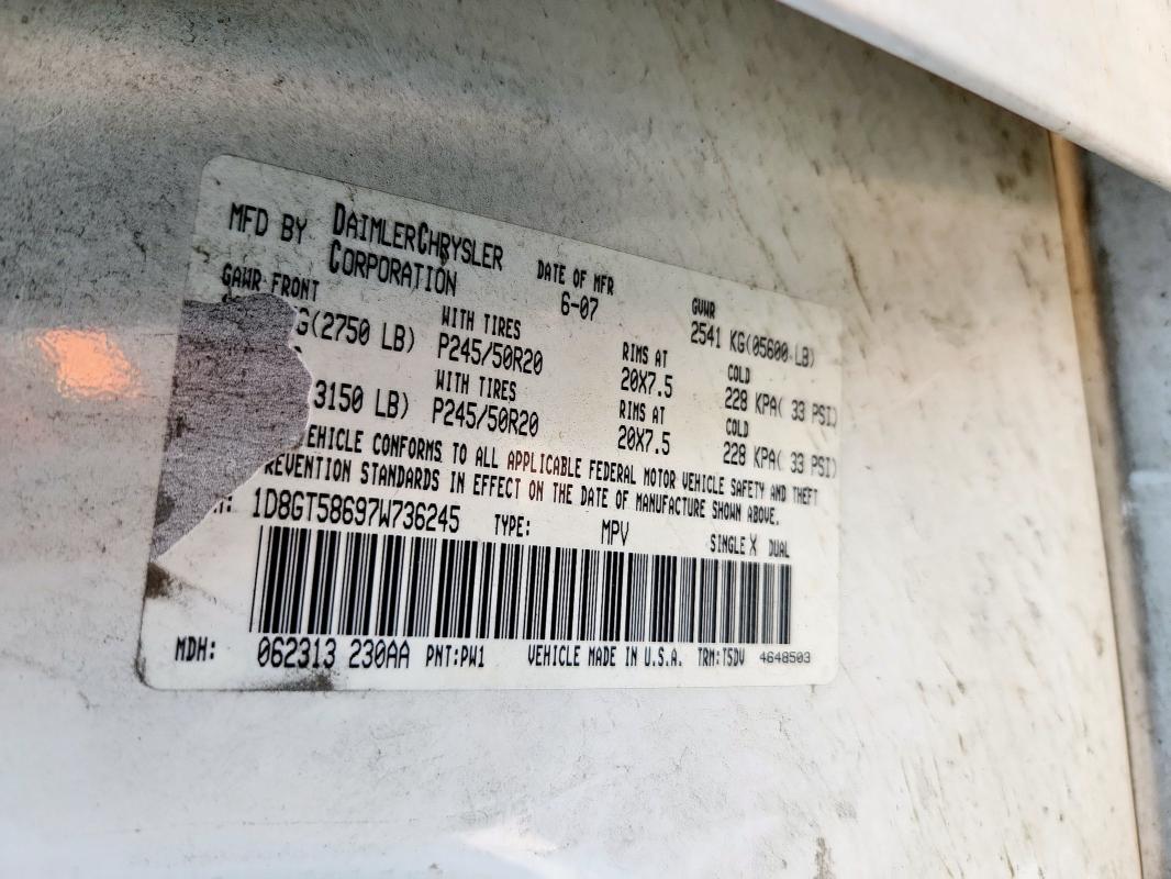 2007 DODGE NITRO #3260381568