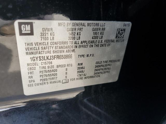 2015 CADILLAC ESCALADE 1GYS3LKJ3FR650866