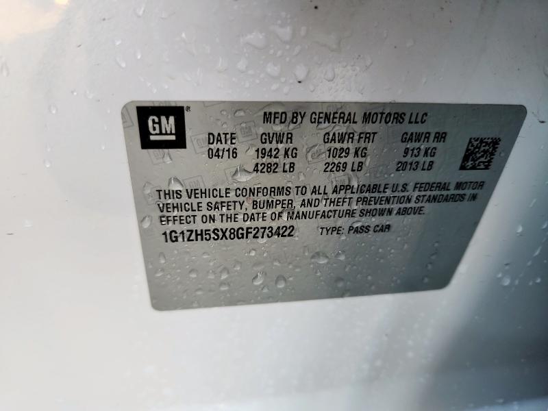 2016 CHEVROLET MALIBU PRE 1G1ZH5SX8GF273422