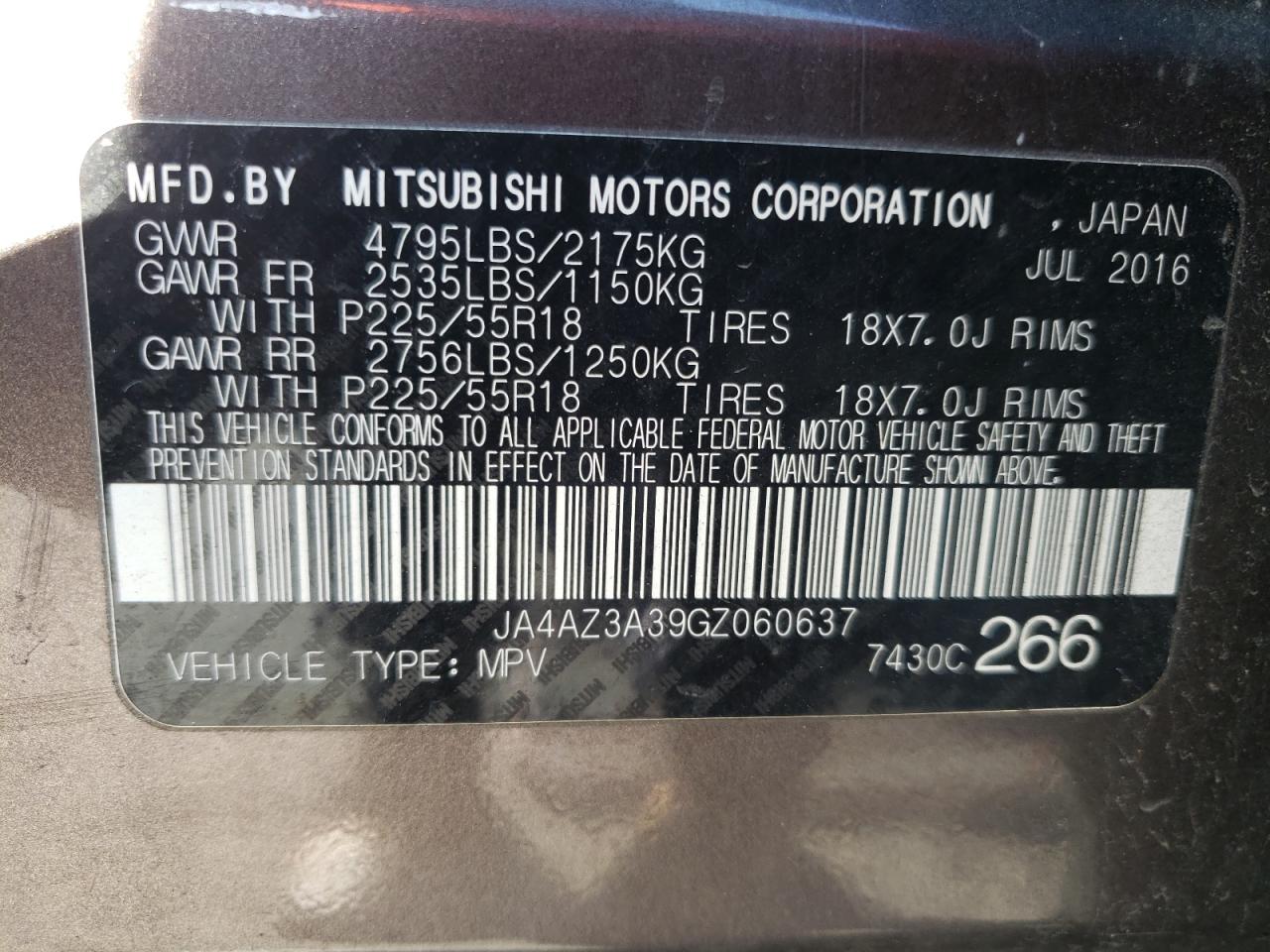 MITSUBISHI OUTLANDER SE