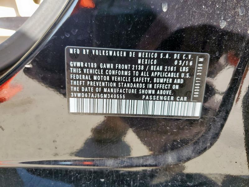 2016 VOLKSWAGEN JETTA SE 3VWD67AJ5GM340555