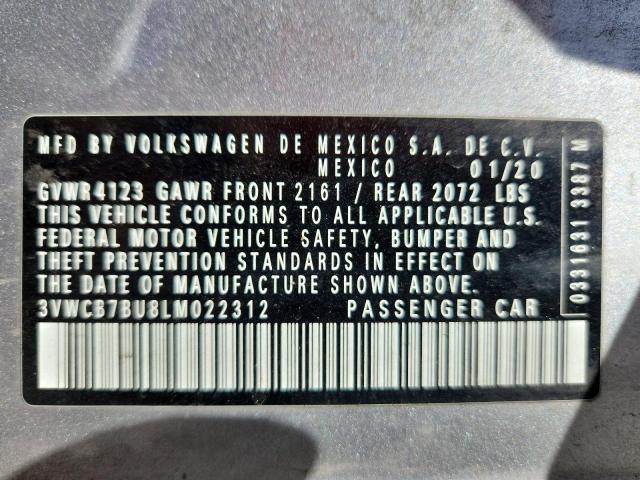 2020 VOLKSWAGEN JETTA S - 3VWCB7BU8LM022312