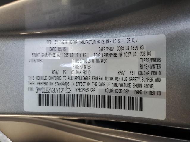 2016 TOYOTA SCION IA 3MYDLBZV3GY121903