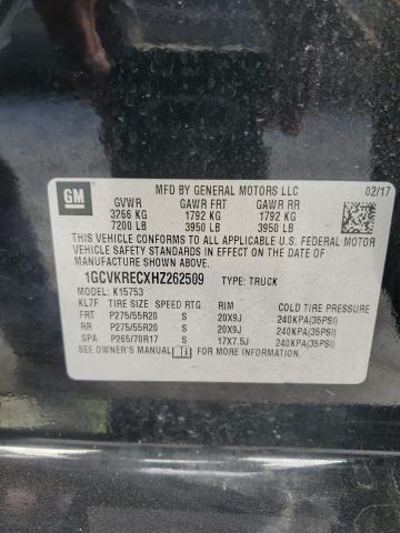 2017 CHEVROLET SILVERADO - 1GCVKRECXHZ262509