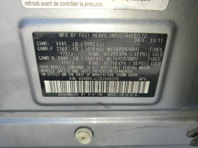 2011 SUBARU OUTBACK 2. #3258848803