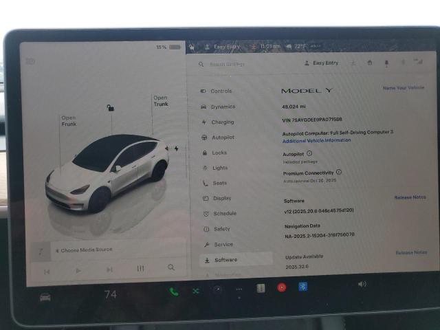 2023 TESLA MODEL Y 7SAYGDEE9PA071588