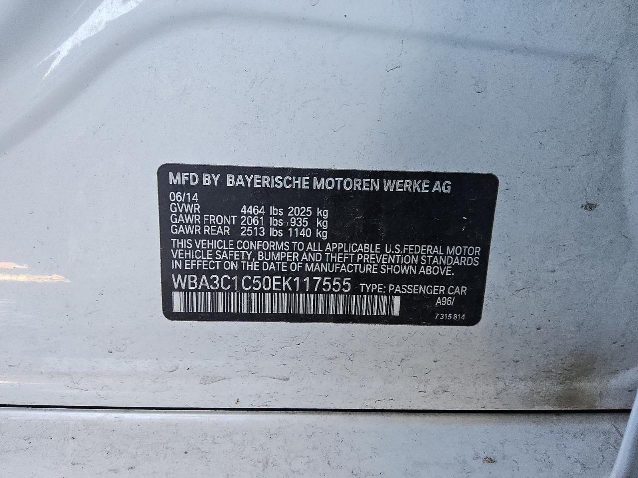 Lot #3311480235 2014 BMW 328 I SULE