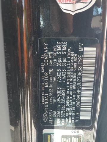 2018 HYUNDAI SANTA FE SE KM8SMDHF9JU278608