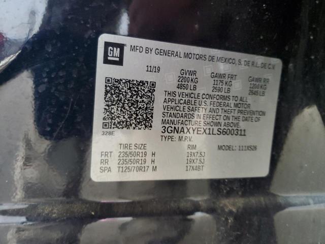 2020 CHEVROLET EQUINOX PR 3GNAXYEX1LS600311