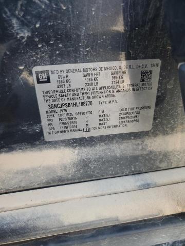 2017 CHEVROLET TRAX 1LT 3GNCJPSB1HL188776