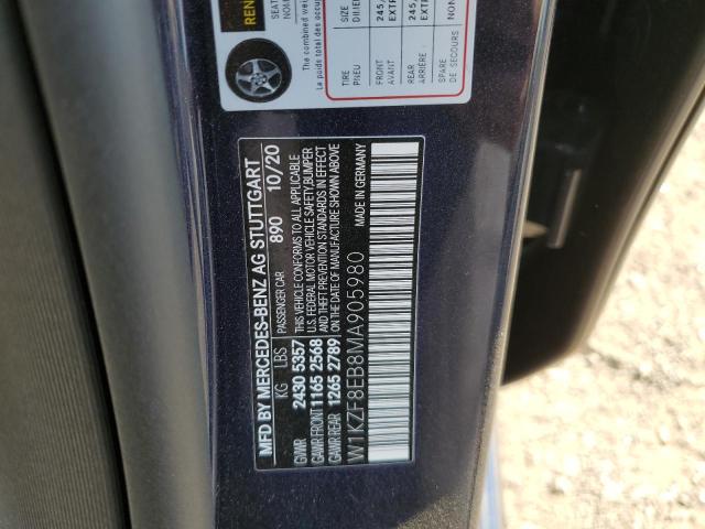 2021 MERCEDES-BENZ E 350 4MAT W1KZF8EB8MA905980