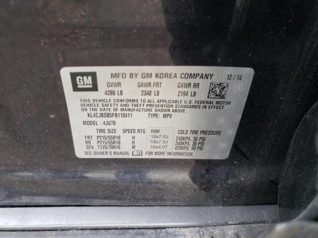 2015 BUICK ENCORE PREMIUM KL4CJBSB5FB110411