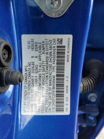 2021 HONDA CIVIC SPOR - 2HGFC2F81MH506448