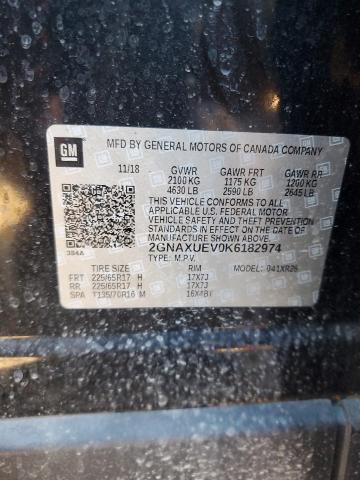 2019 CHEVROLET EQUINOX LT - 2GNAXUEV0K6182974