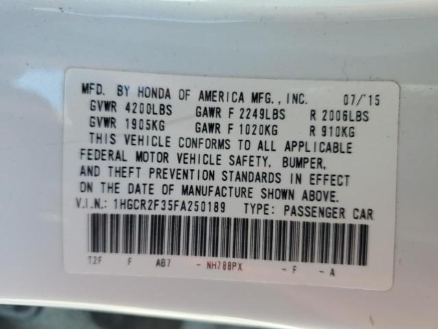 2015 HONDA ACCORD LX - 1HGCR2F35FA250189