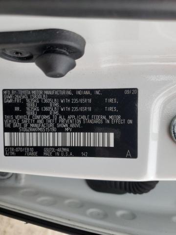 2021 TOYOTA HIGHLANDER - 5TDGZRAH7MS515190