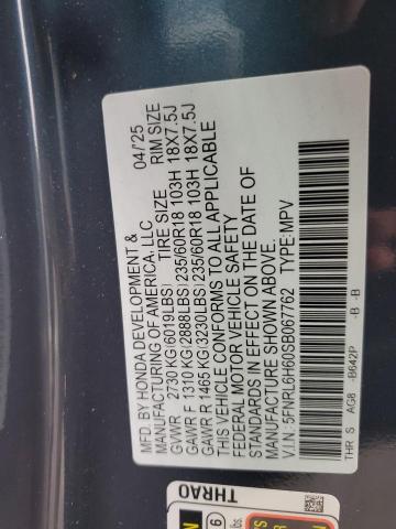 2025 HONDA ODYSSEY EXL - 5FNRL6H60SB067762