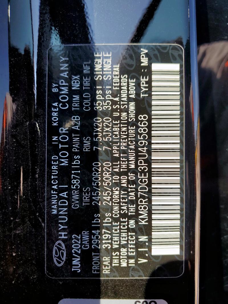 2023 HYUNDAI PALISADE CALLIGRAPHY KM8R7DGE3PU495868