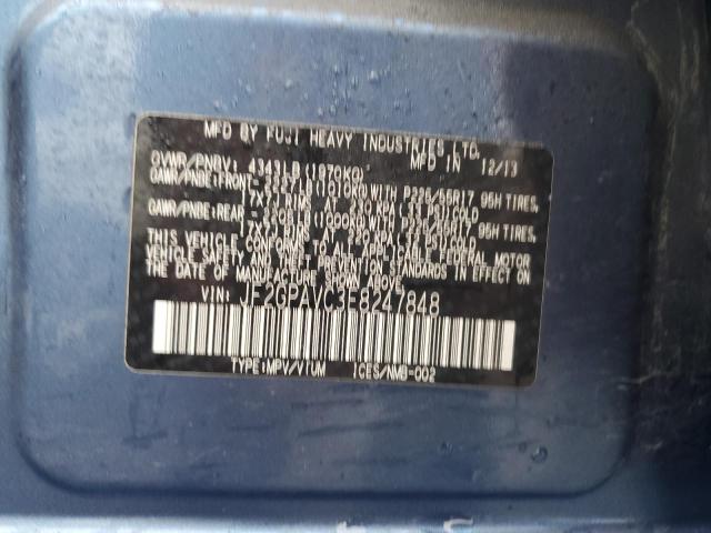 2014 SUBARU XV CROSSTR #3311586797