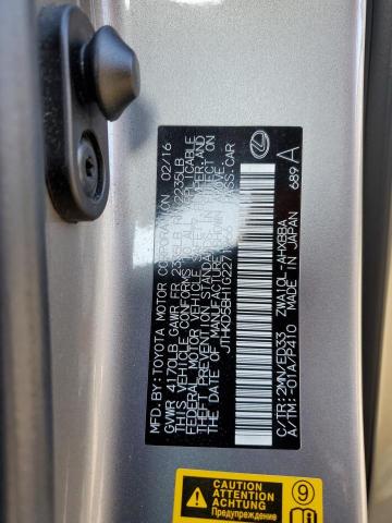 2016 LEXUS CT 200 JTHKD5BH1G2271966