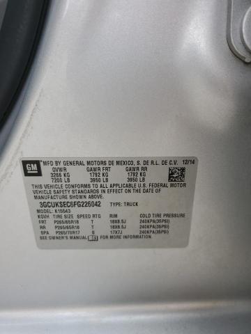 2015 CHEVROLET SILVERADO K1500 LTZ #3294422491