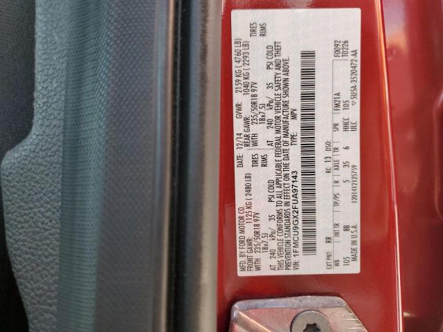 2015 FORD ESCAPE SE 1FMCU9GX2FUA97143