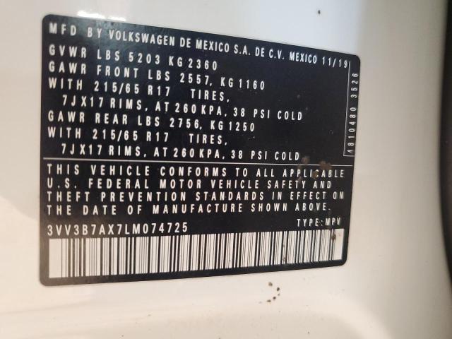 2020 VOLKSWAGEN TIGUAN SE 3VV3B7AX7LM074725