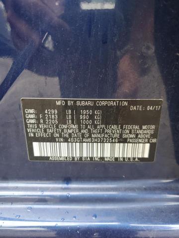 2017 SUBARU IMPREZA SPORT 4S3GTAM63H3732546