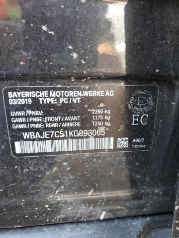2019 BMW 540 XI - WBAJE7C51KG893065