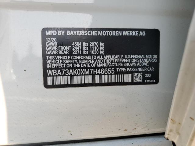 2021 BMW 228XI WBA73AK0XM7H46655