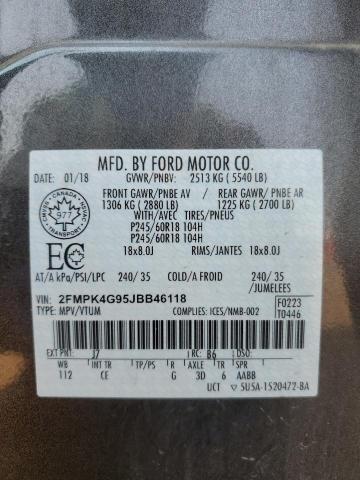 2018 FORD EDGE SE 2FMPK4G95JBB46118