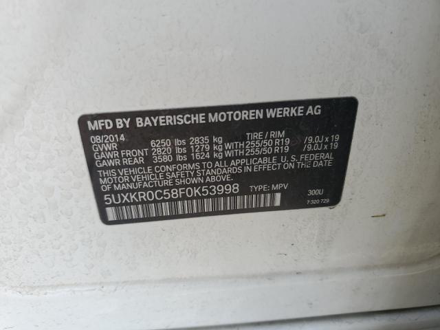 2015 BMW X5 XDRIVE3 5UXKR0C58F0K53998