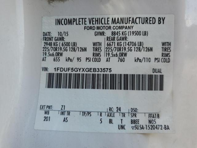 2016 FORD F550 SUPER #3246748873