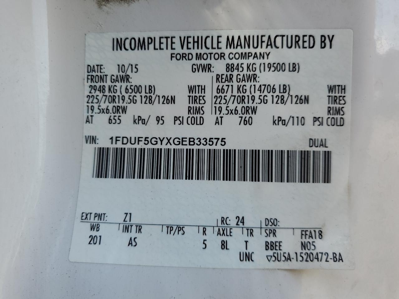 FORD F-550 SUPER DUTY