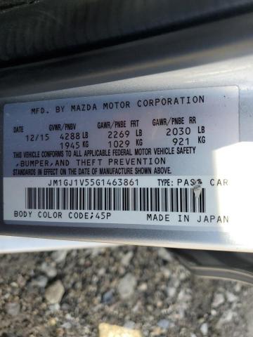 2016 MAZDA 6 TOURING JM1GJ1V55G1463861