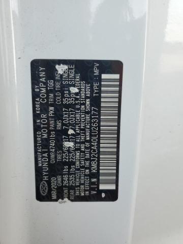 2020 HYUNDAI TUCSON SE KM8J2CA40LU263177