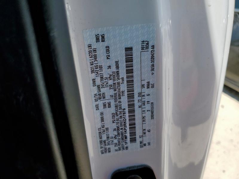 2024 FORD F150 XL 1FTMF1KP2RKD17876