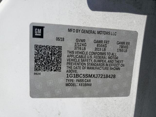 2018 CHEVROLET CRUZE LS 1G1BC5SMXJ7218428