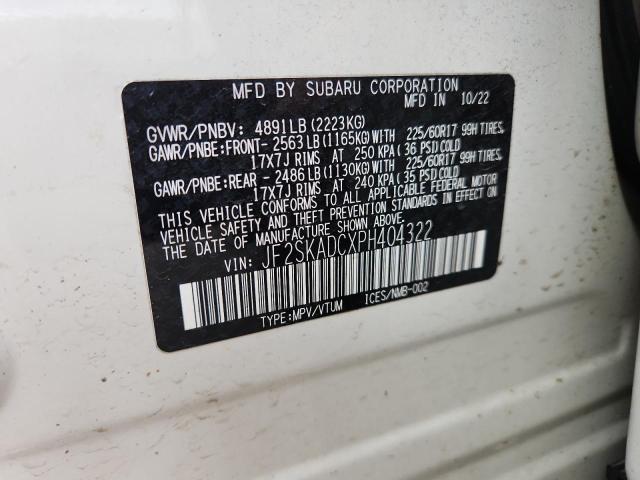 2023 SUBARU FORESTER PREMIUM JF2SKADCXPH404322