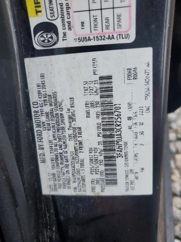 2012 FORD FUSION SEL - 3FAHP0JA3CR256701