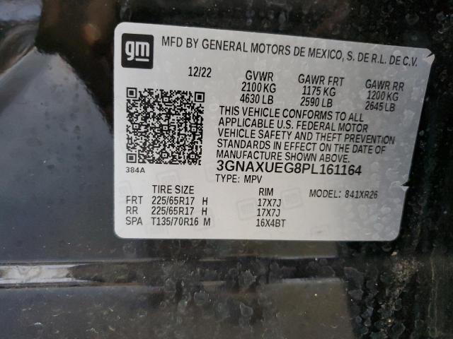 2023 CHEVROLET EQUINOX LT 3GNAXUEG8PL161164