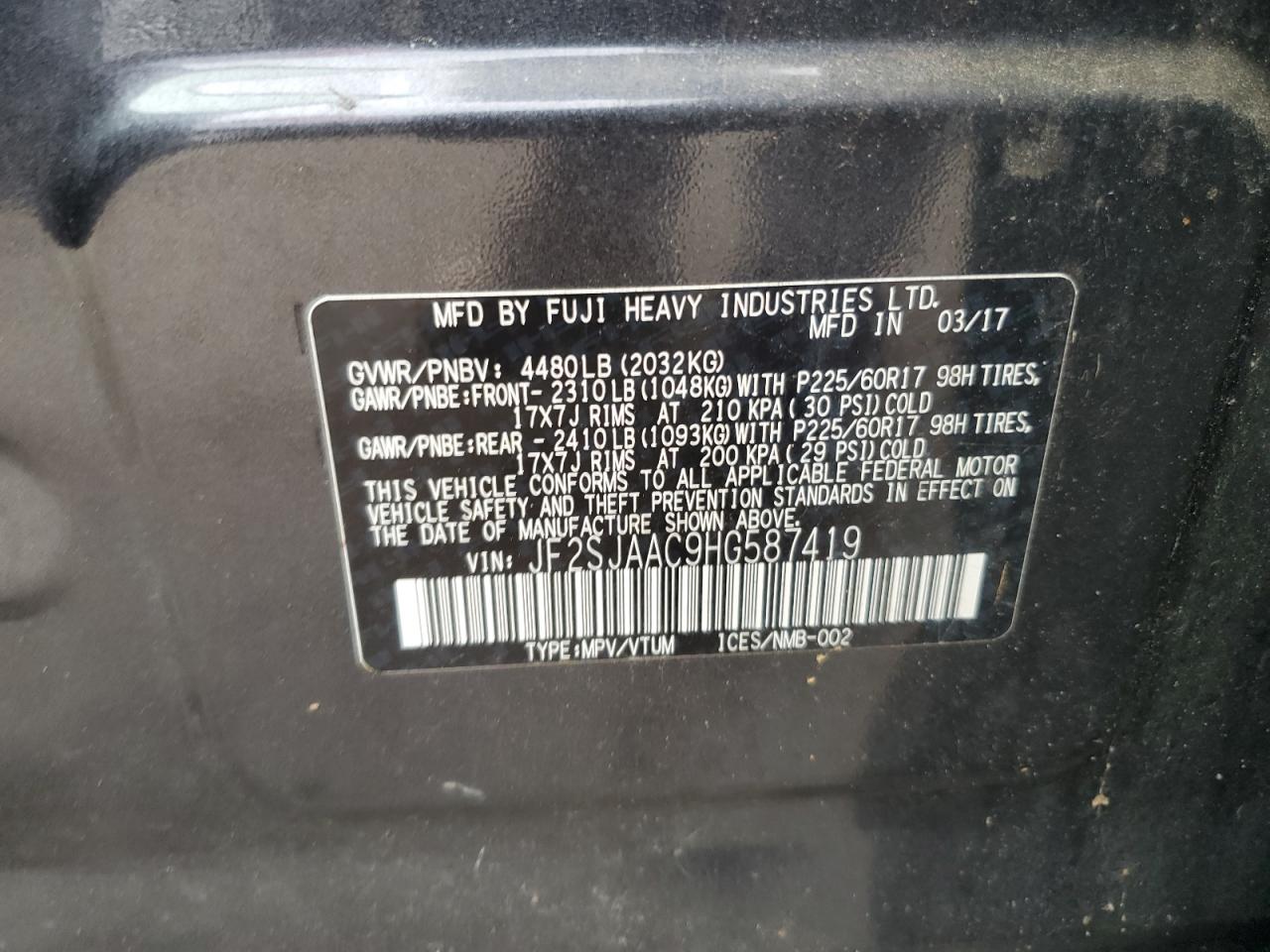 SUBARU FORESTER 2.5I