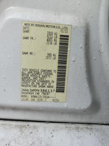 2015 NISSAN ALTIMA 2.5 - 1N4AL3AP0FN386137