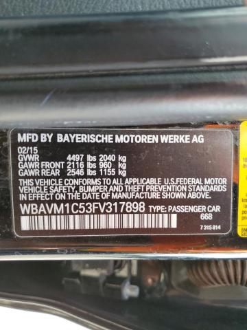 2015 BMW X1 SDRIVE2 WBAVM1C53FV317898