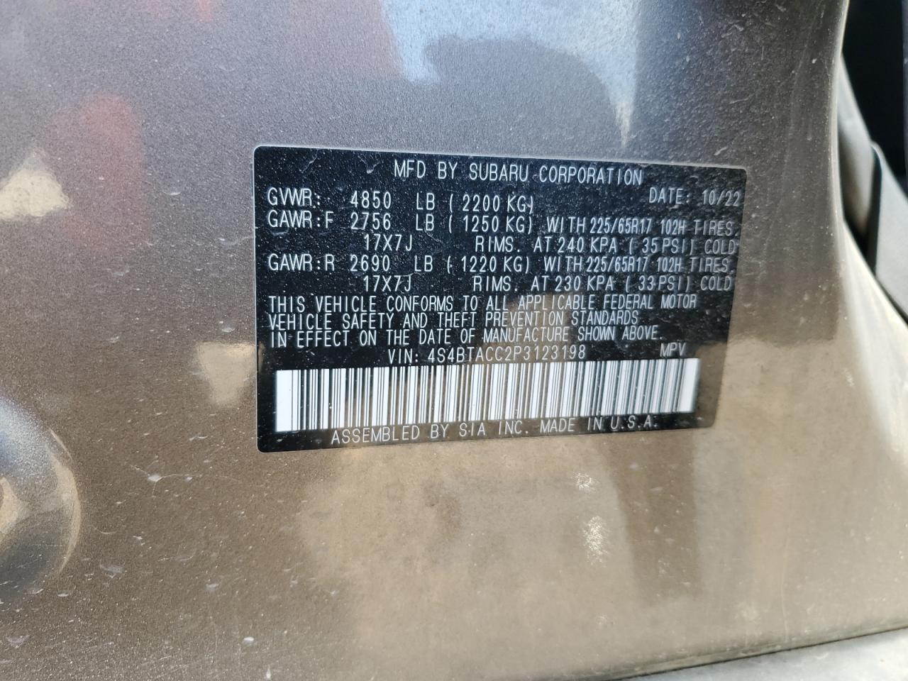 SUBARU OUTBACK PREMIUM