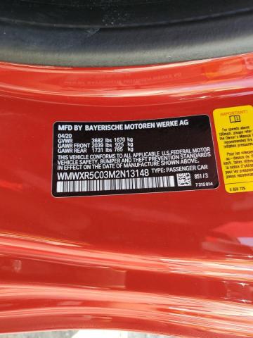 2021 MINI COOPER S WMWXR5C03M2N13148