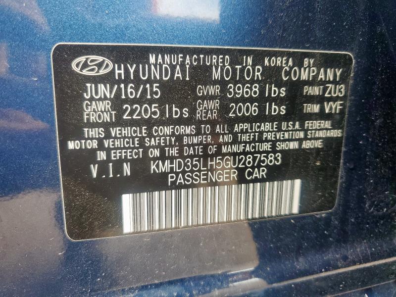 2016 HYUNDAI ELANTRA GT - KMHD35LH5GU287583