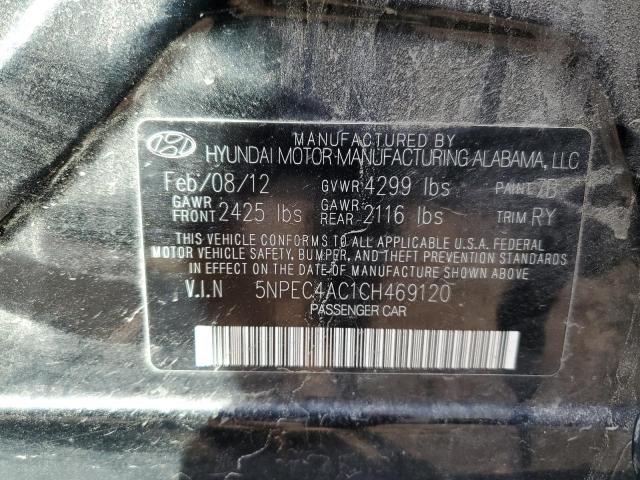 2012 HYUNDAI SONATA - 5NPEC4AC1CH469120