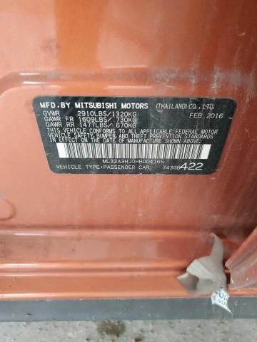 2017 MITSUBISHI MIRAGE ES ML32A3HJ0HH004165